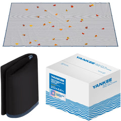 Yankee Pool front view of 20x44 ft leaf net showing full coverage and neat edges