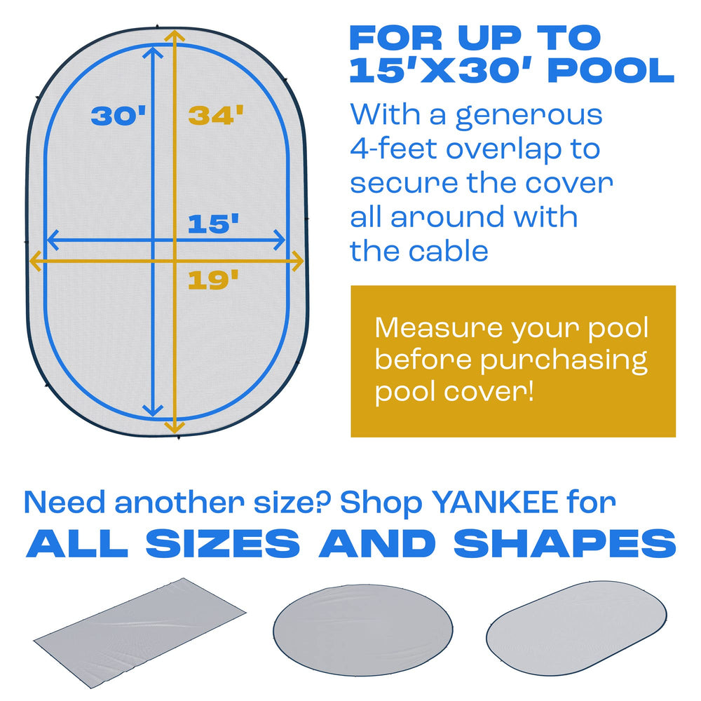 Yankee Pool folded net in storage bag, compact and easy to store