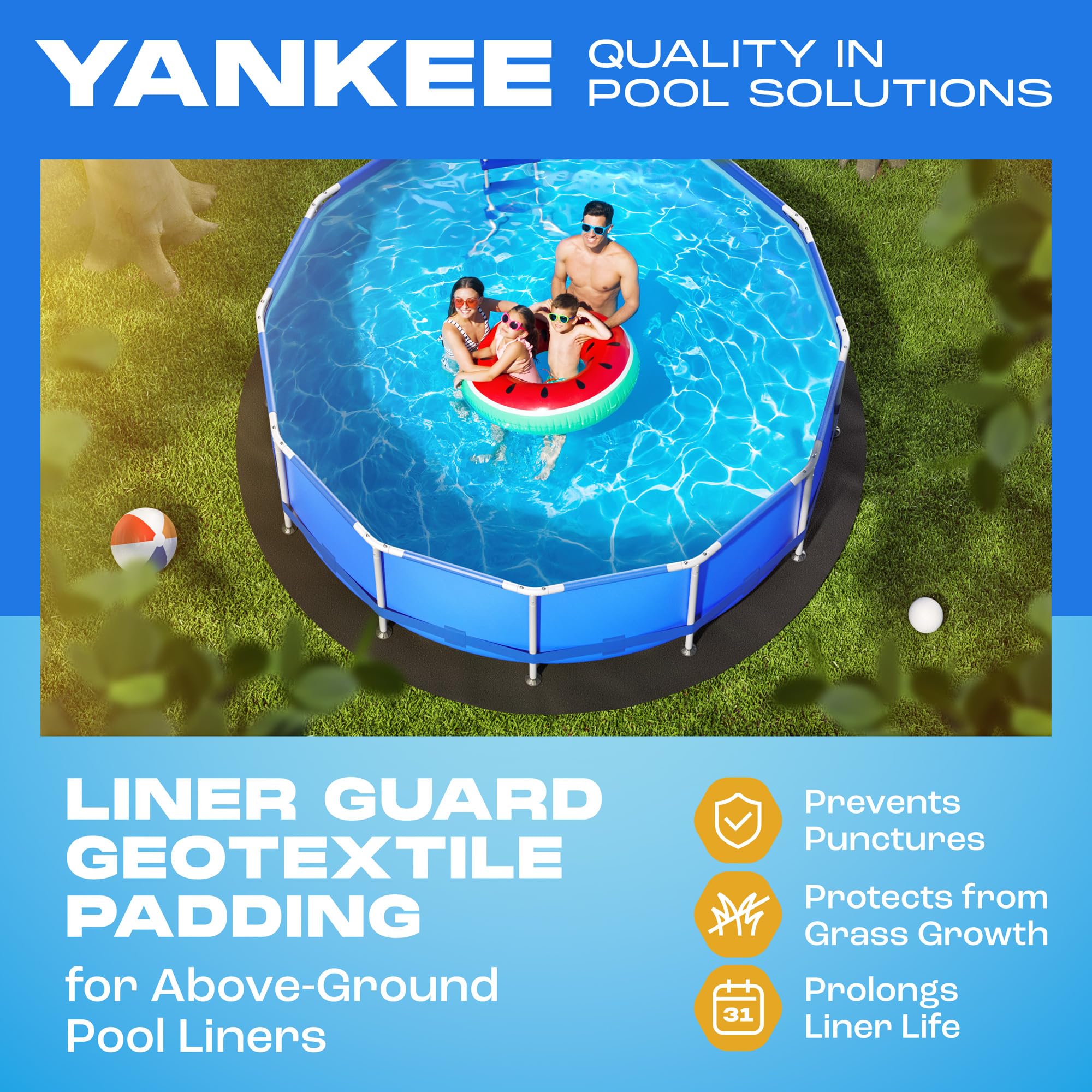 Yankee Pool Pillow close-up showing durable geotextile texture and tear resistance
