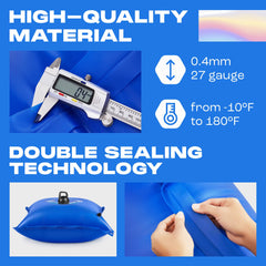 Yankee Pool Pillow dual Boston valve detail for fast inflation