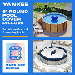 Yankee Pool Pillow close-up of 0.4mm PVC texture highlighting puncture resistance