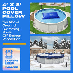 Yankee Pool Pillow close-up of 0.4 mm PVC texture for long-lasting protection