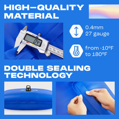 Yankee Pool Pillow dual Boston valve visible for fast inflation benefit
