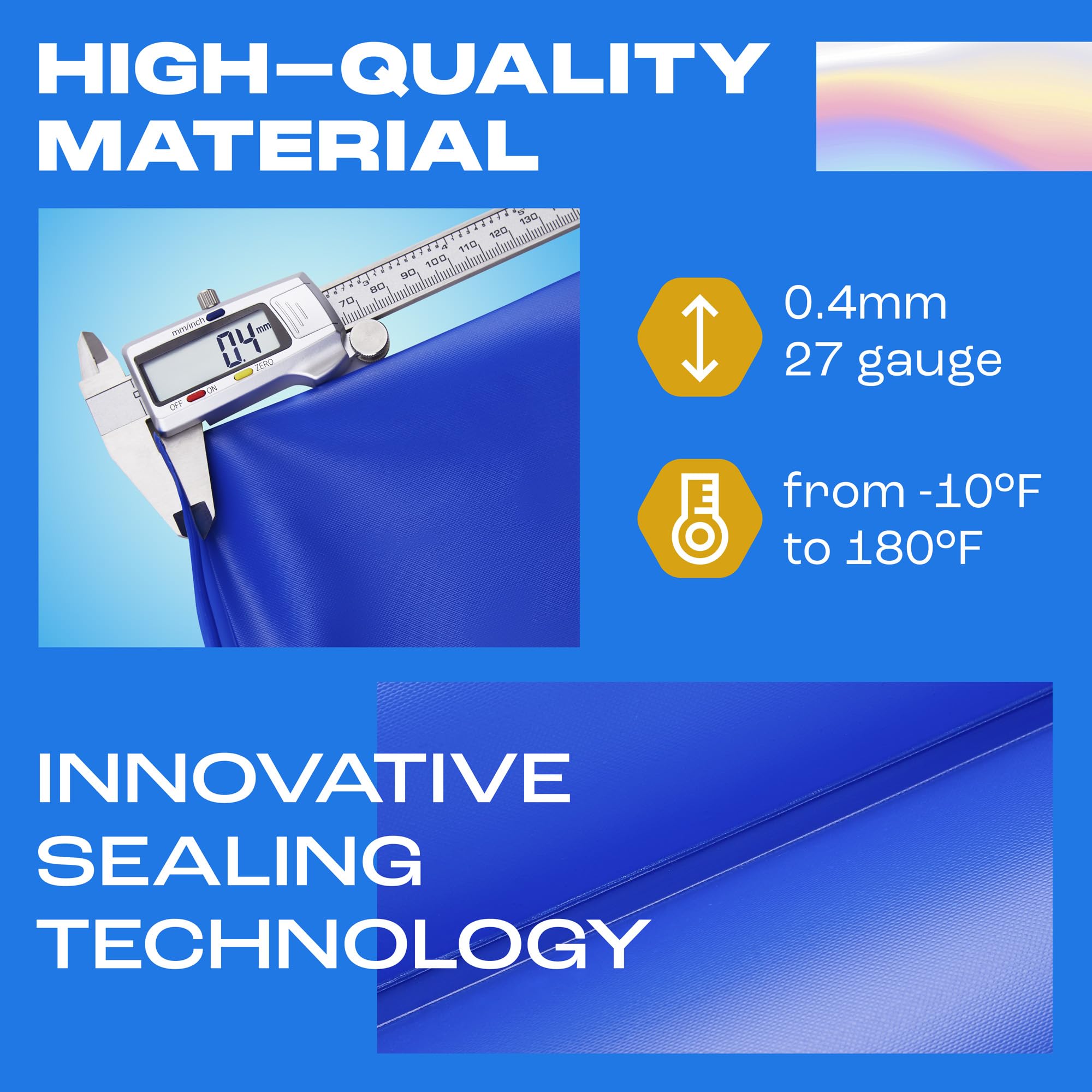 Yankee Pool Pillow dual-chamber seam detail showing stability and anti-roll benefit