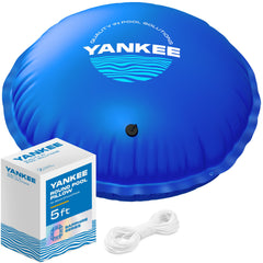 Yankee Pool Pillow front view showing sturdy inflatable cushion protecting cover