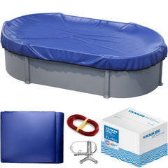 Yankee Pool Pillow front view showing full oval cover protecting pool