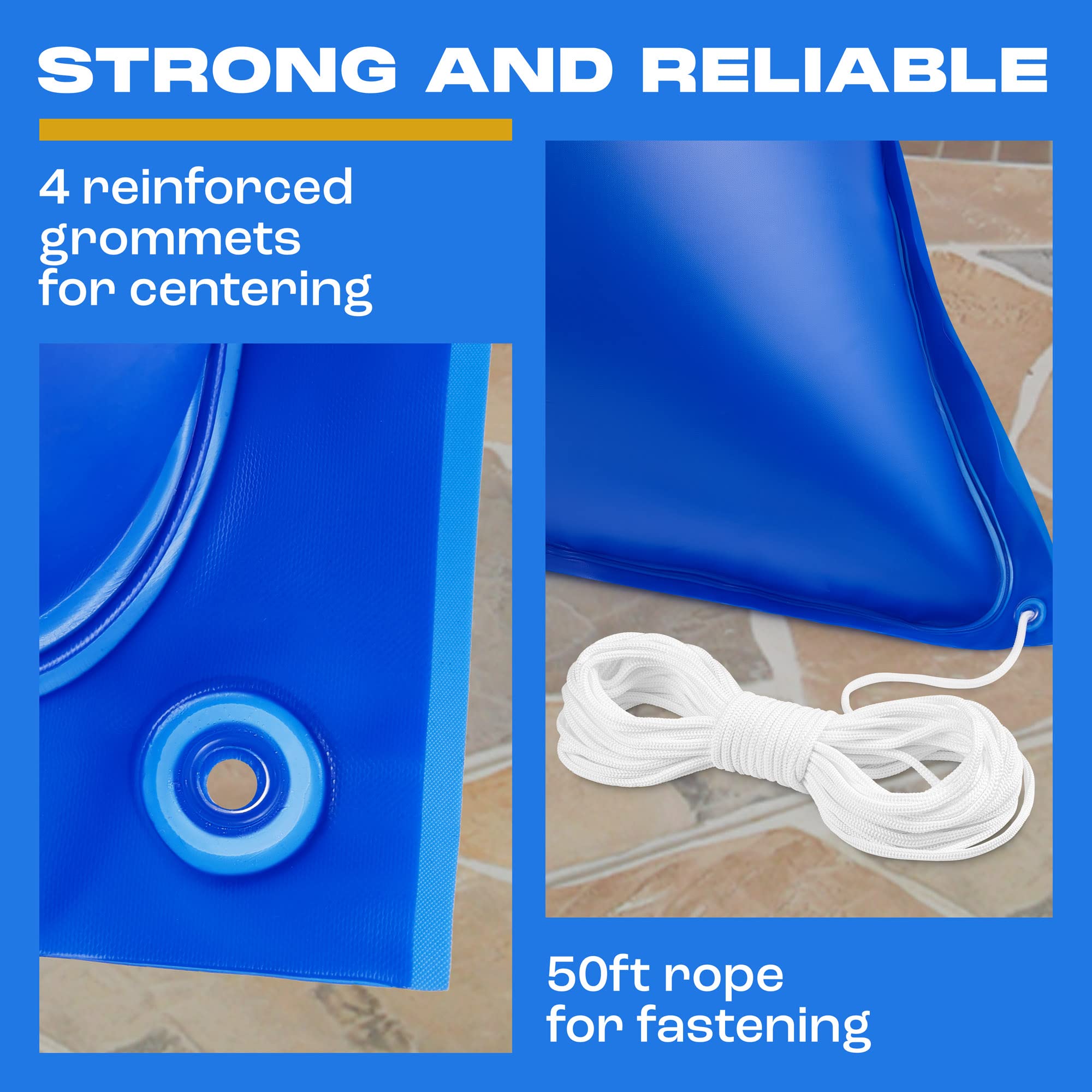 Yankee Pool Pillow folded in storage showing compact portability