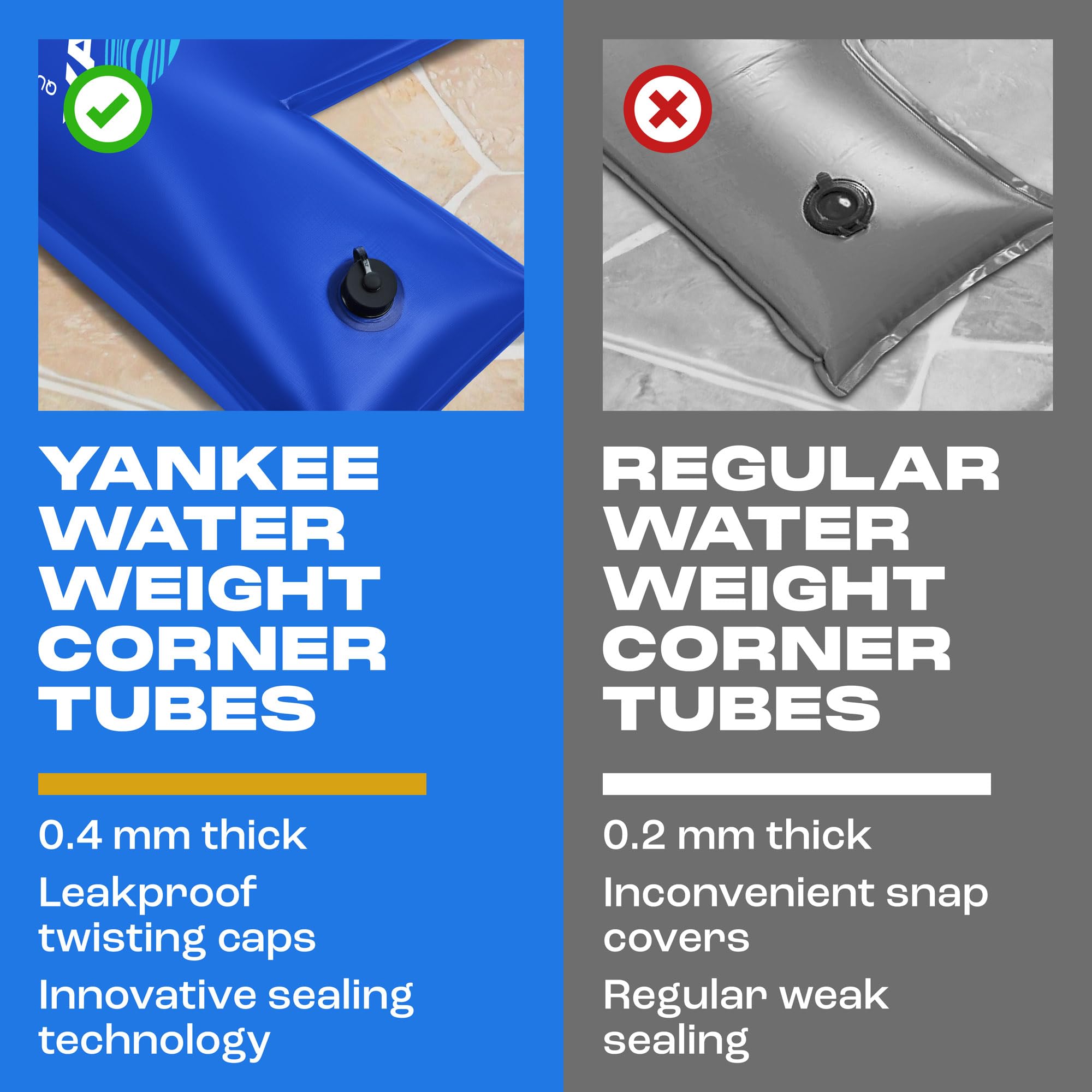 Yankee Pool Pillow PVC texture close-up highlighting durable cold-resistant material