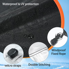 YANWEI detailed shot of Velcro straps and plastic hooks for fast secure attachment