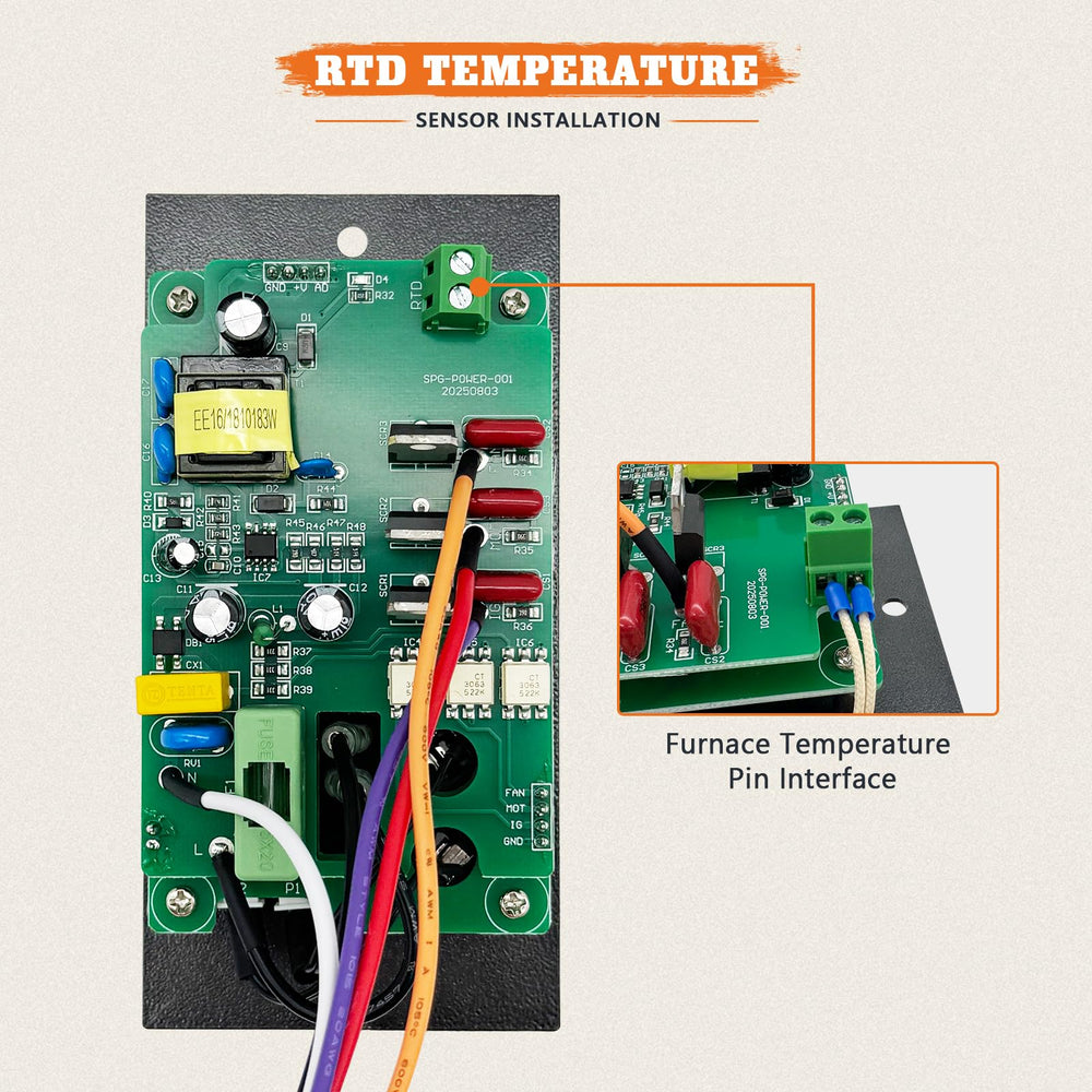 YAOAWE controlador instalado en parrilla Traeger demostrando compatibilidad práctica