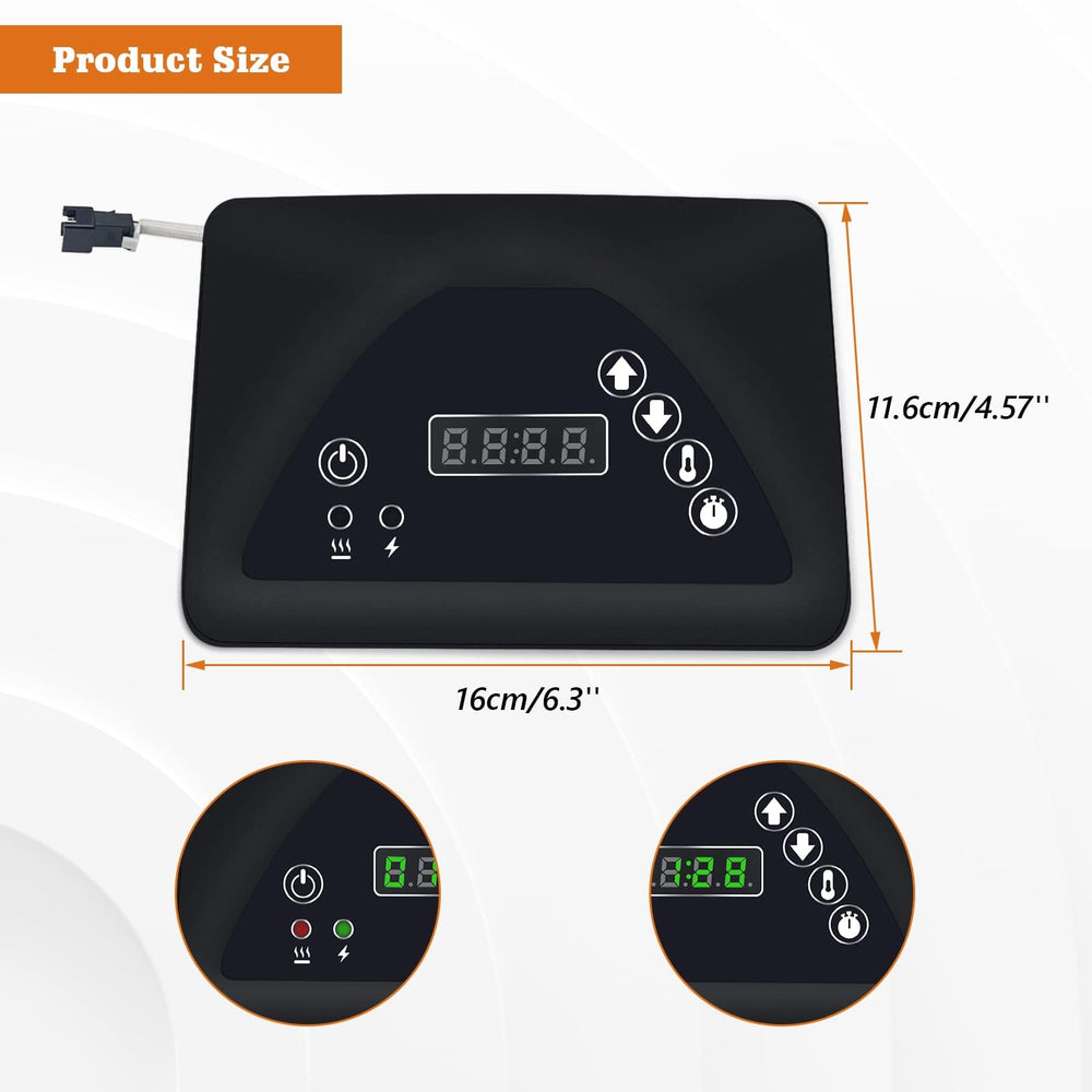YAOAWE LED display close-up clearly showing temperature readout for accurate monitoring