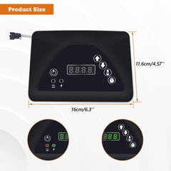 YAOAWE LED display close-up clearly showing temperature readout for accurate monitoring