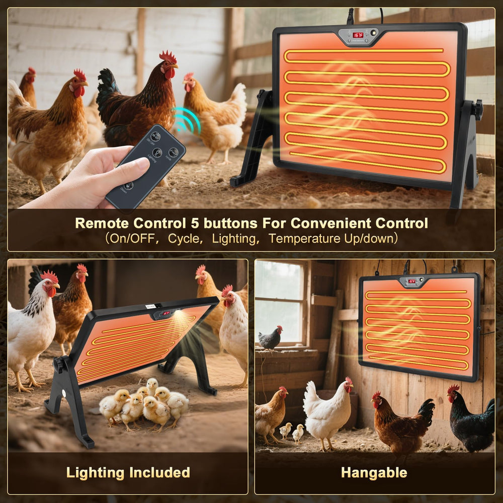 Yaobuld heater plate installed in chick brooder providing reliable radiant warmth
