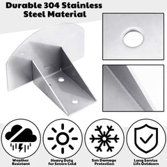 Detailed view of Yaocom guard base with double-sided foam gasket and screw gasket for watertight seal