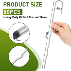 Yaocom kinked hook close-up showing corrosion-resistant galvanized finish