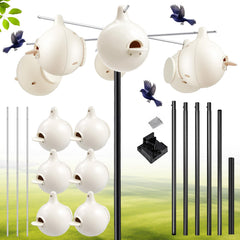 yaocom front assembled kit showing gourds and pole, easy backyard setup