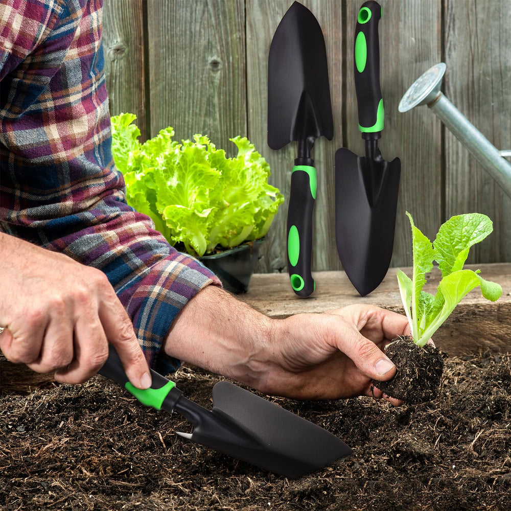 Yaocom tools used by gardeners in a community bed, enabling efficient teamwork