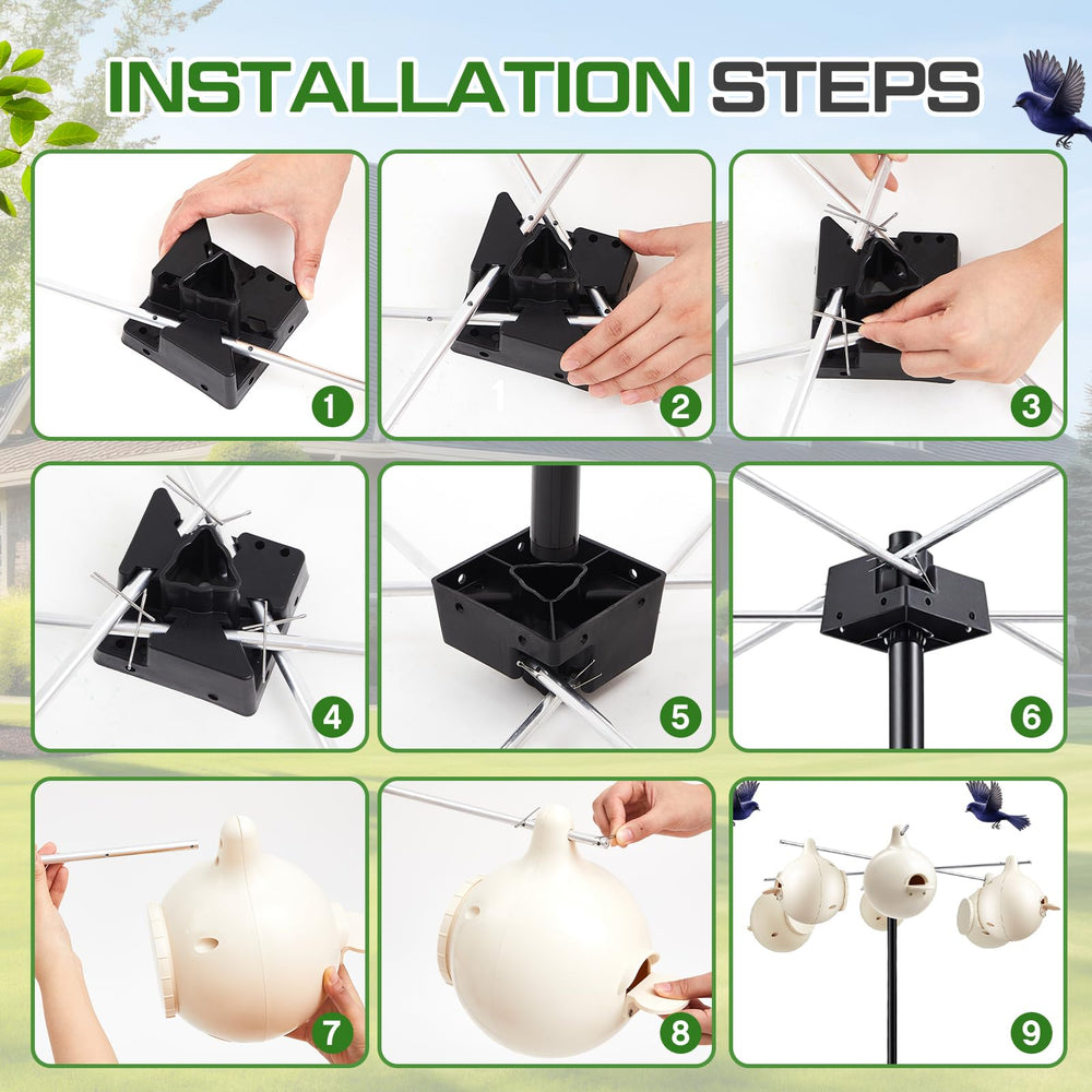 yaocom mounted base with fasteners, sturdy installation and durability