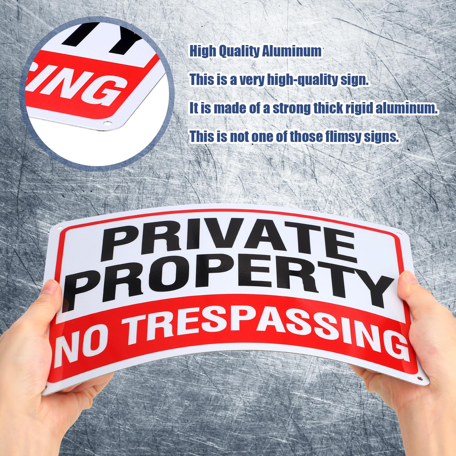 Yaocom sign mounted on a gate showing secure property protection benefit