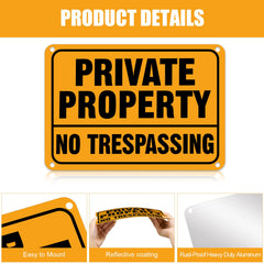 Yaocom sign mounted on wooden fence illustrating outdoor durability and deterrence