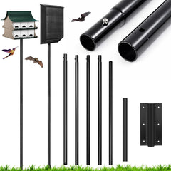 Yaocom pole fully extended showing secure mounting and increased bird access