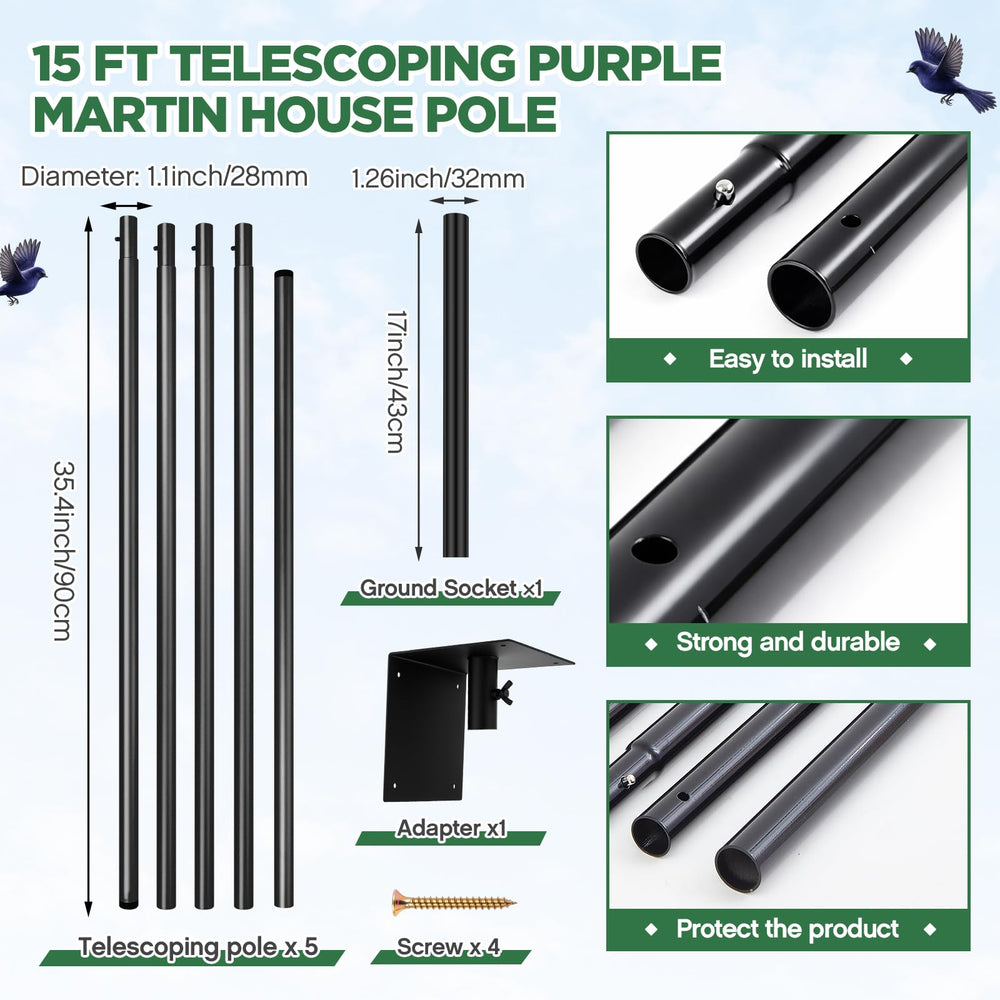Yaocom roof and half-moon entrances deterring starlings for safer nests