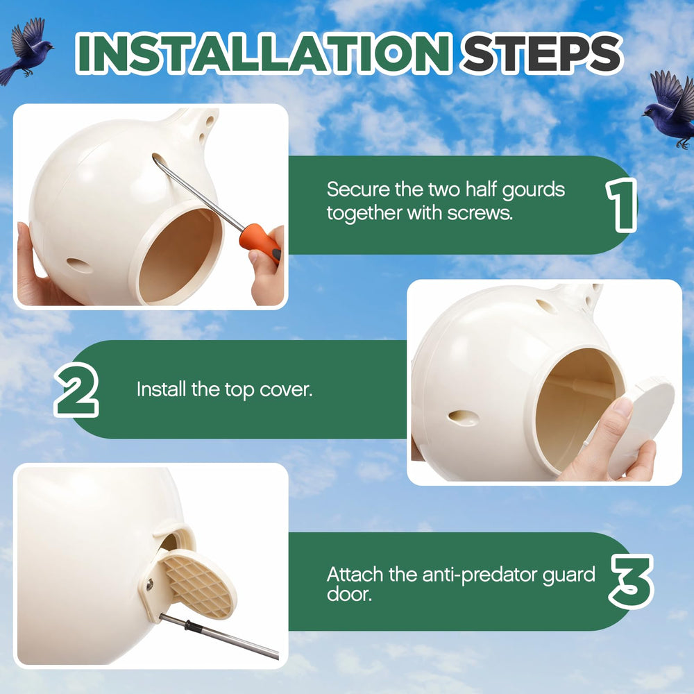 Yaocom gourd held in hand showing size and installation convenience