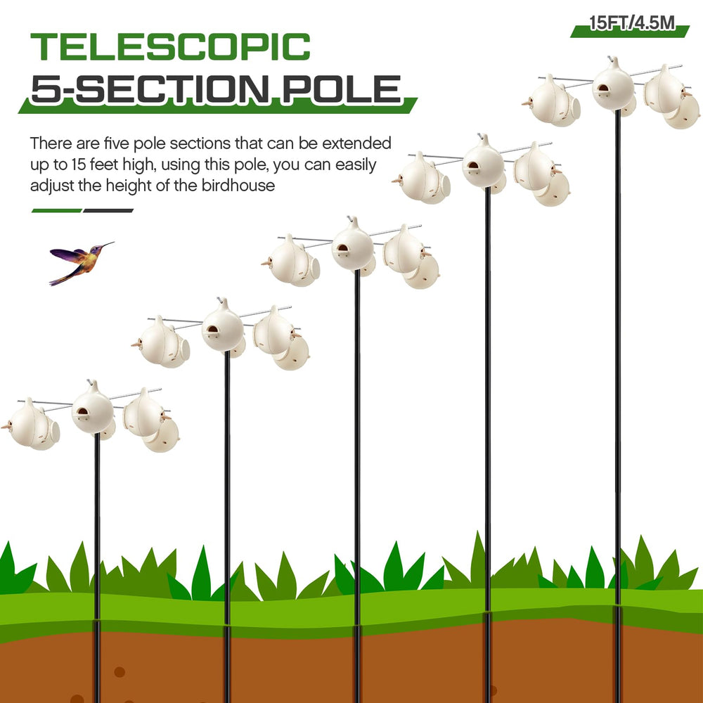 yaocom pole height comparison with person, demonstrates scale and reach