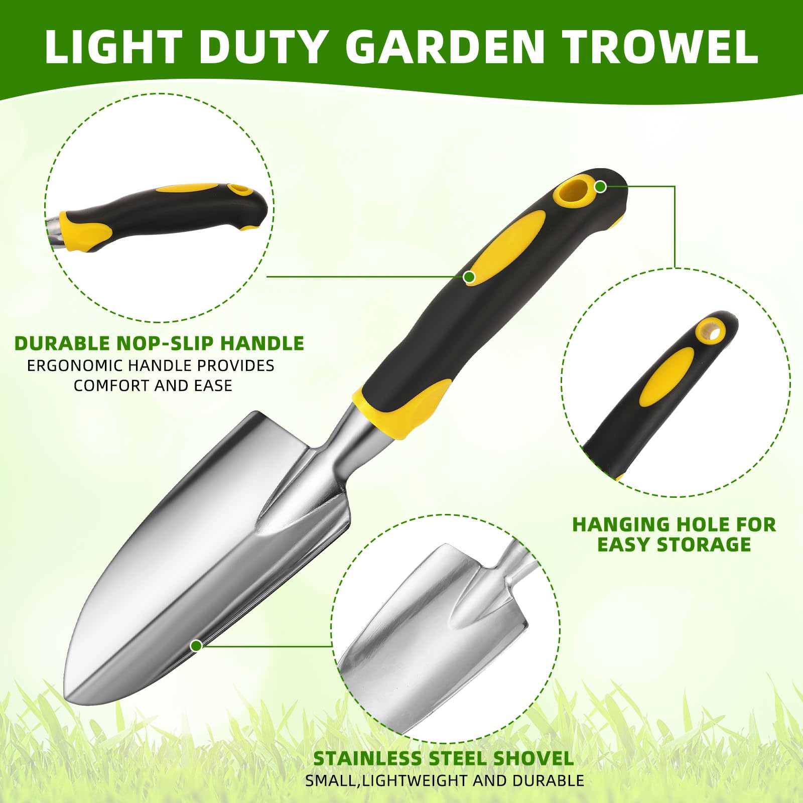 Yaocom soft TPR handle detail highlighting comfortable non-slip grip