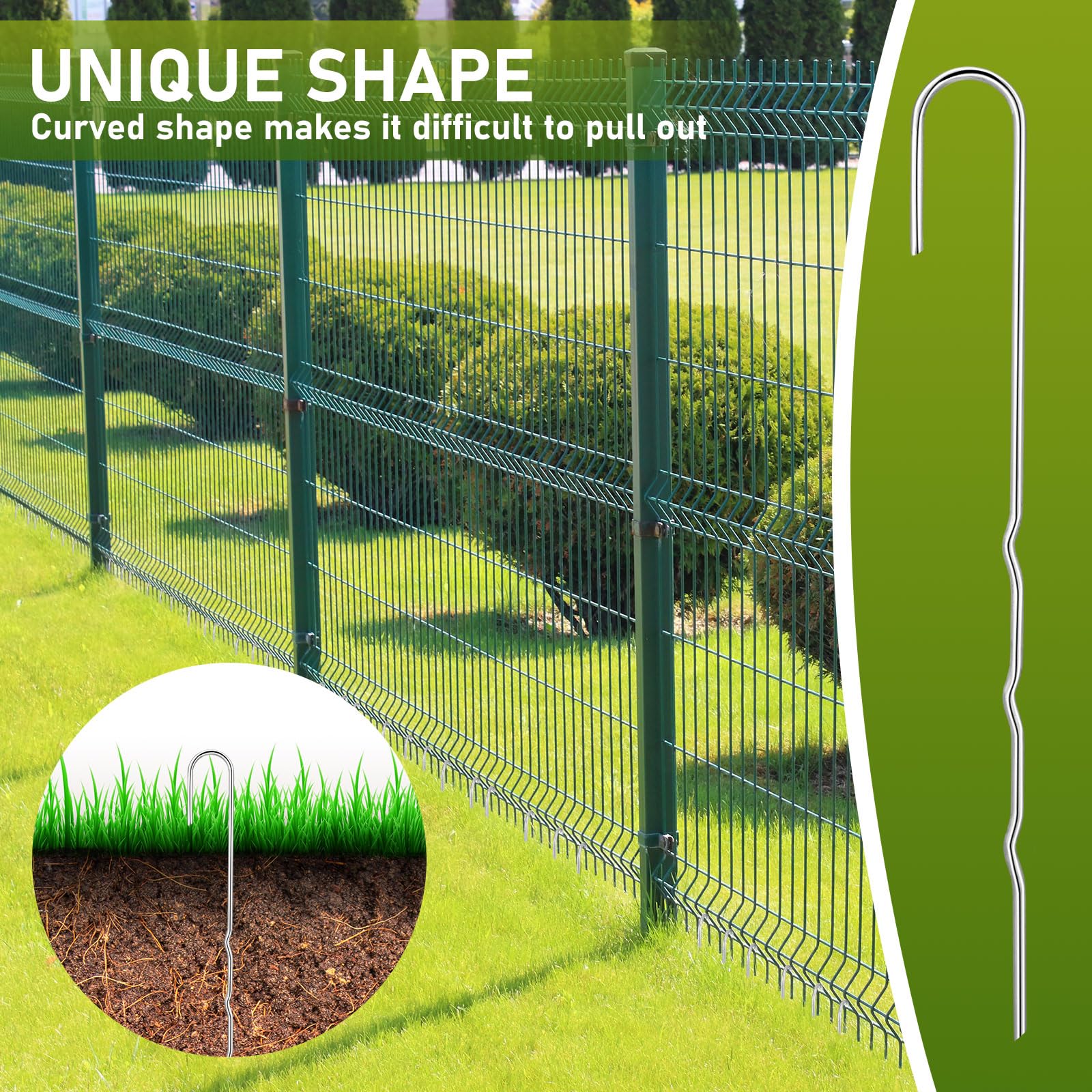 Yaocom stake with tent rope attached showing stable canopy hold
