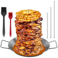 yaokvide front view of vertical skewer kit showing stability and build quality