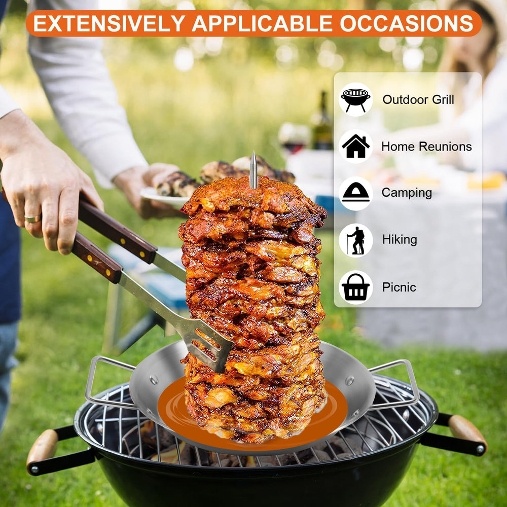 yaokvide handle lifting spit from smoker for safe, easy removal