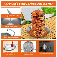 yaokvide skewer roasting meat in oven for even rotisserie-style results