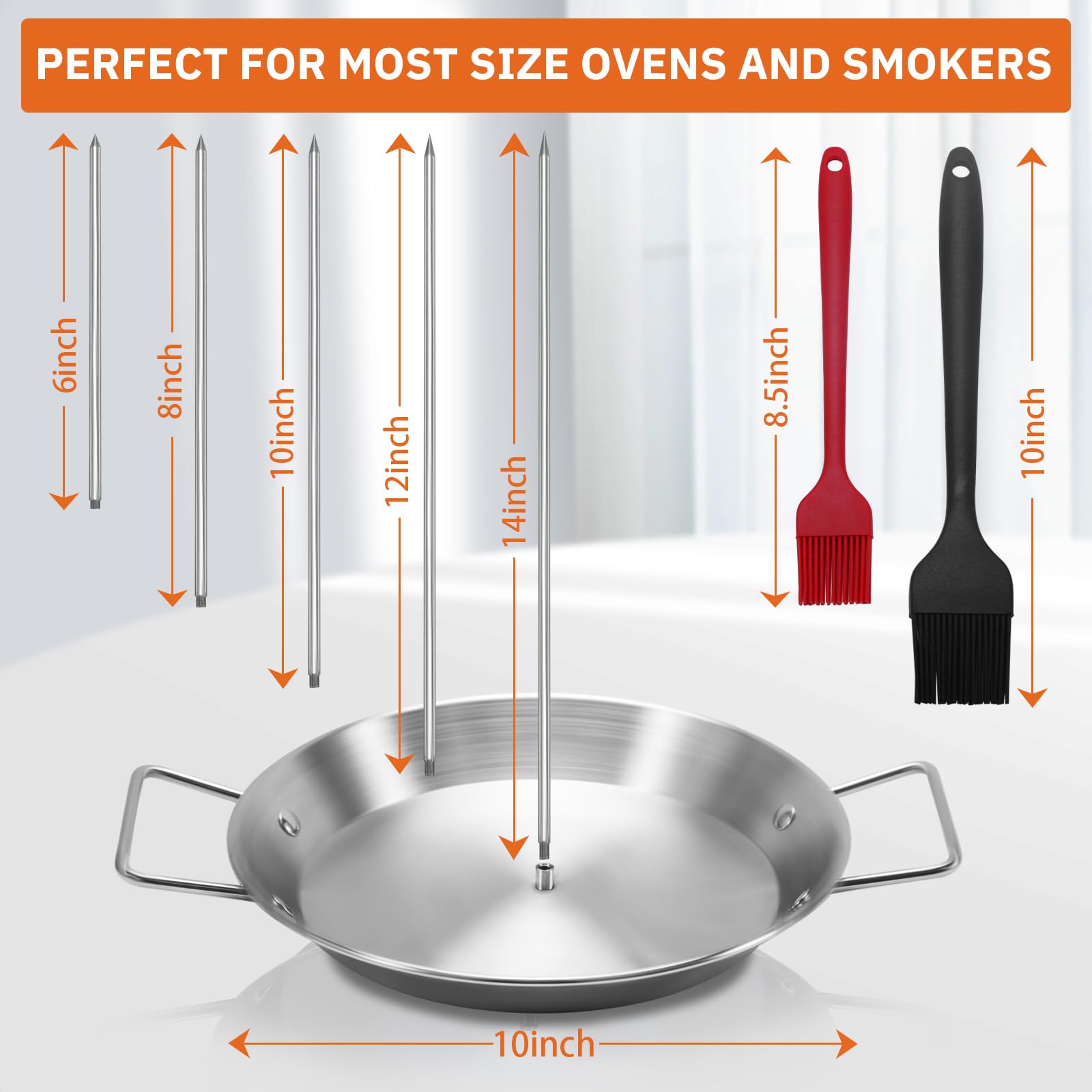 yaokvide five skewers laid out by length for flexible stacking options