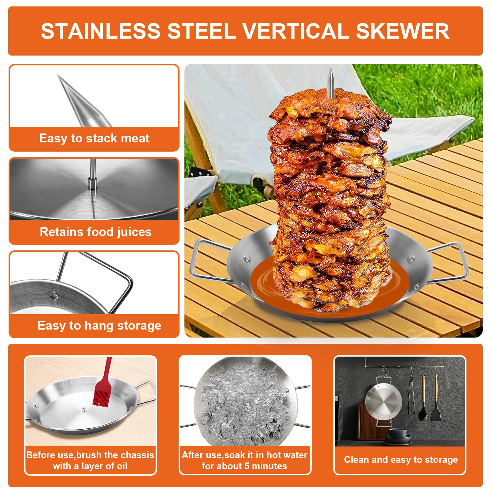 yaokvide comparison of 8, 10 and 12 inch spikes for flexible oven fit