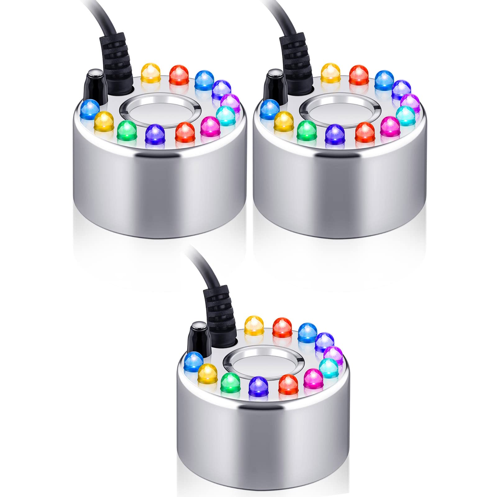 Yaomiao fogger front view showing compact silver housing and cable for easy placement