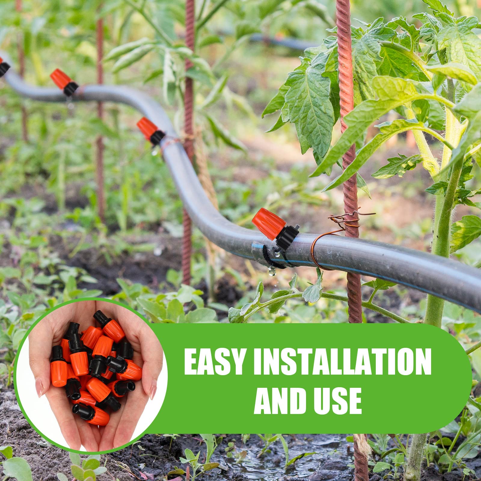 Yaomiao system installed in raised garden bed demonstrating targeted watering