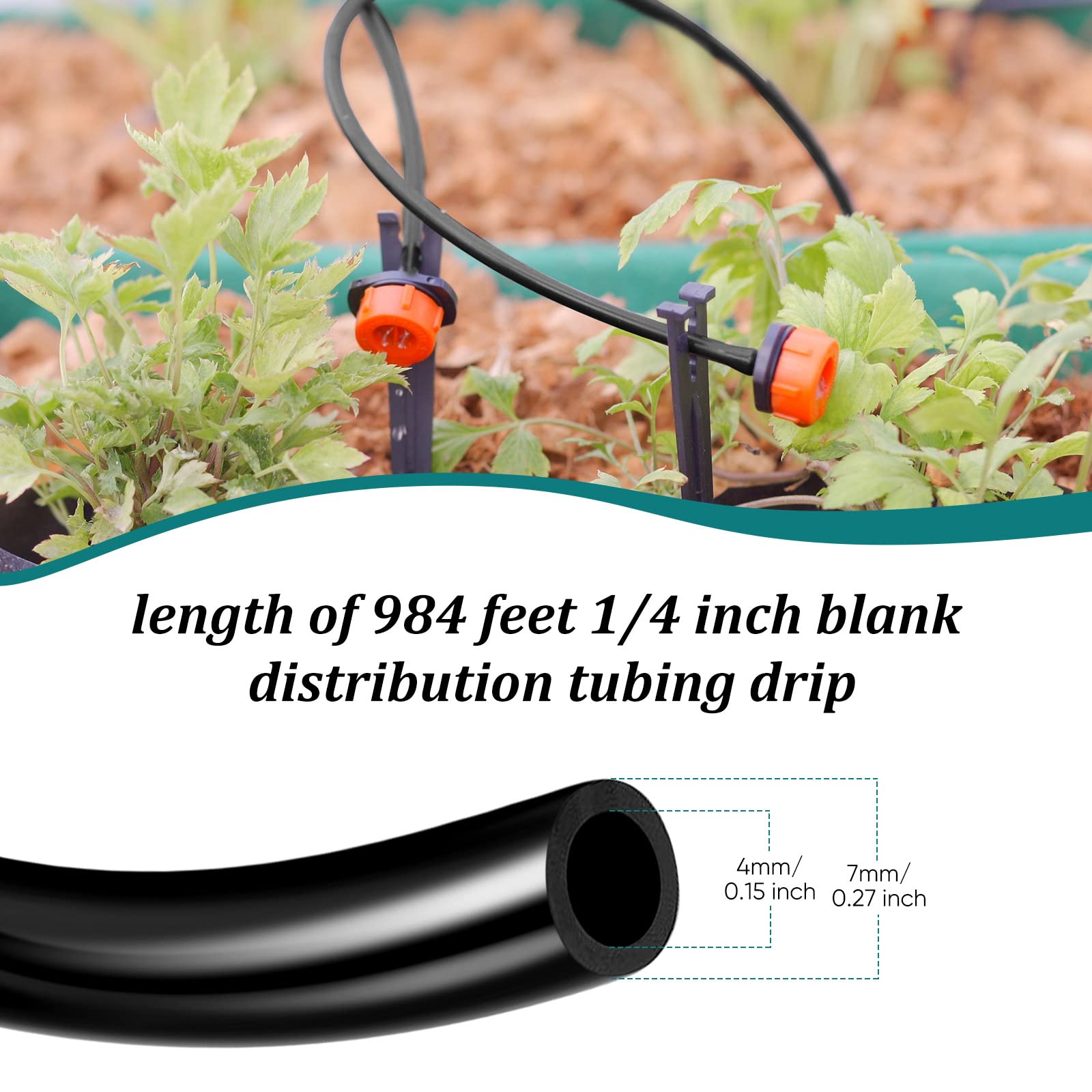 Yaomiao close-up of tubing texture demonstrating flexible polyethylene and durability benefit
