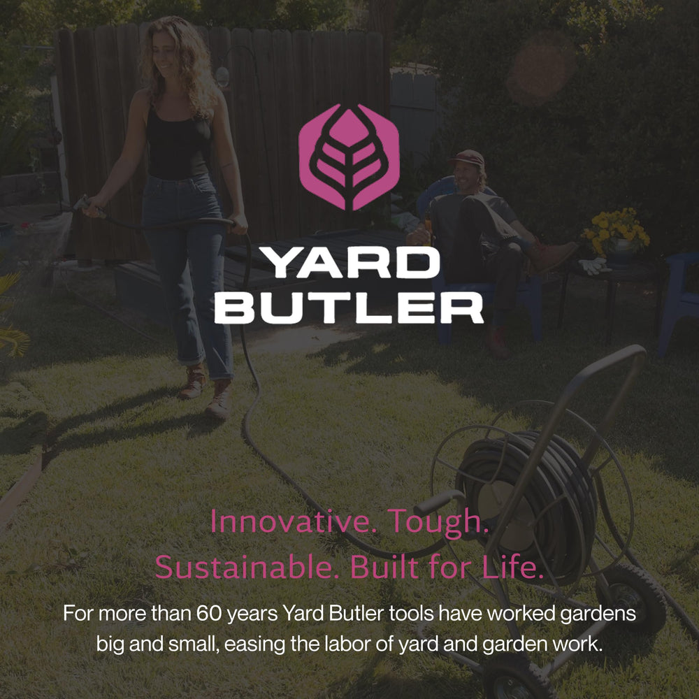 Yard Butler in garden lifestyle setting demonstrating tidy hose management