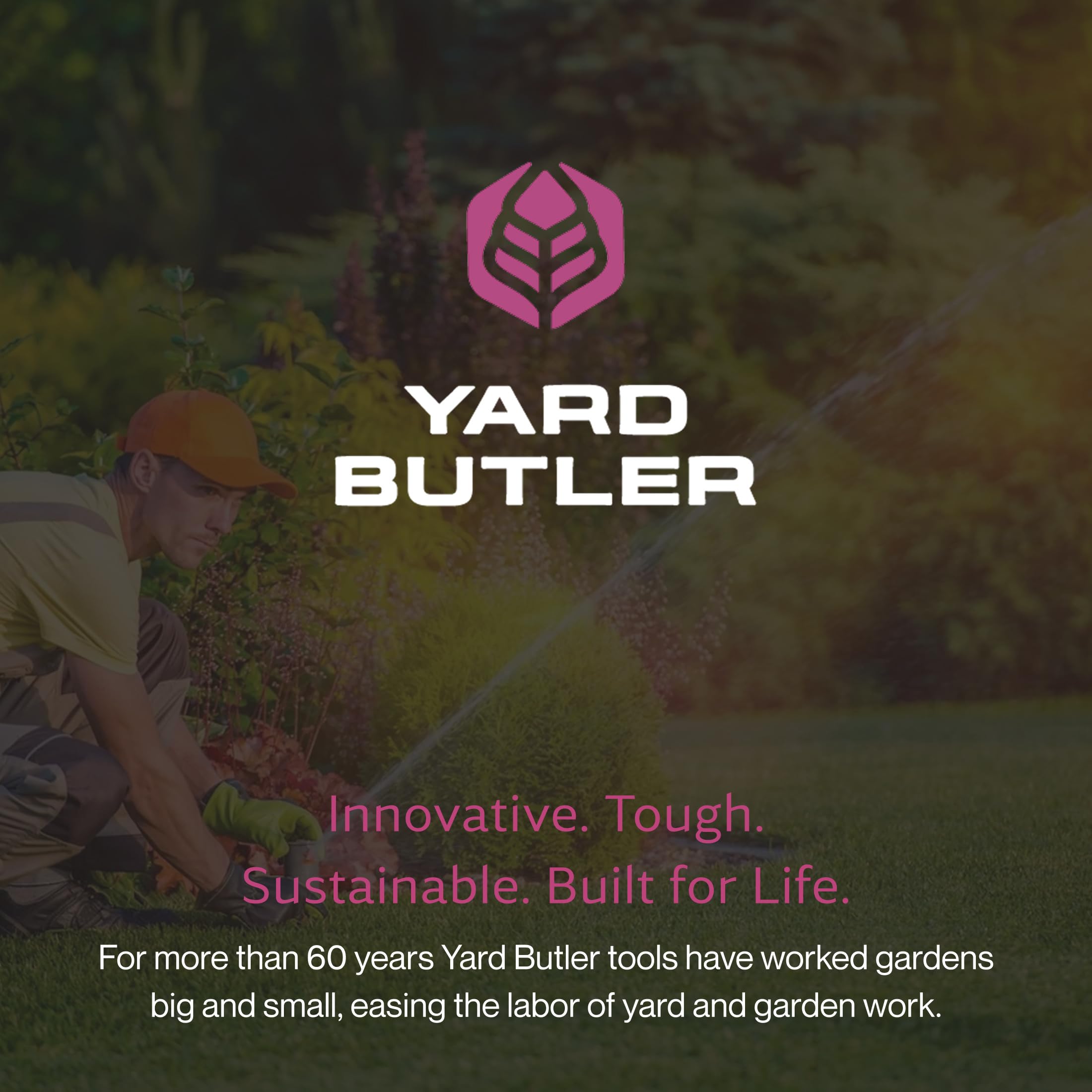 Yard Butler in garden lifestyle setting enabling reliable watering benefit