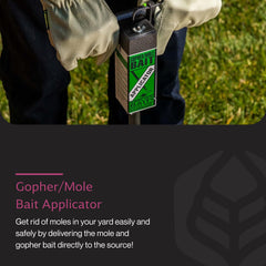 Yard Butler close-up of pointed spike showing hardened tip for accurate tunnel detection
