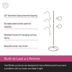 Yard Butler powder-coated finish showing weather resistance and long-lasting benefit
