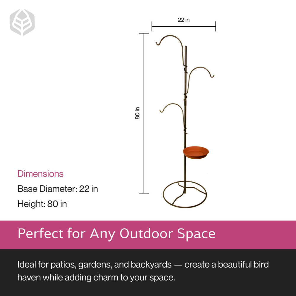 Yard Butler assembly hardware and label closeup, highlights easy setup