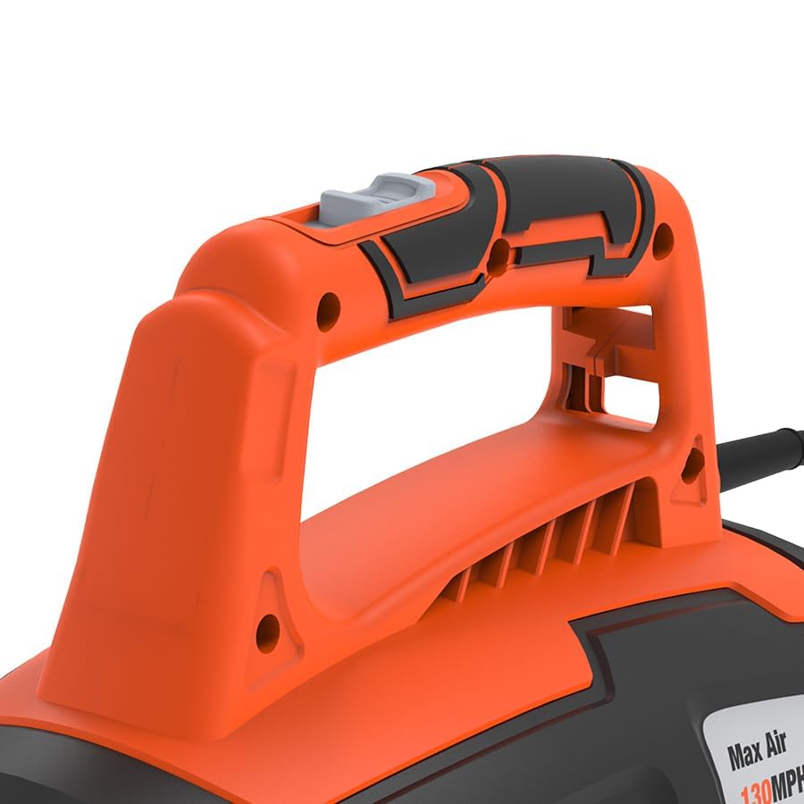 Yard Force in-use in garden moving leaves fast for quicker cleanup