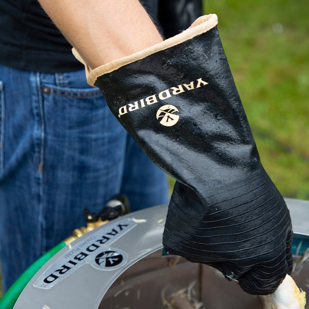 Yardbird close-up of textured palm delivering improved wet grip