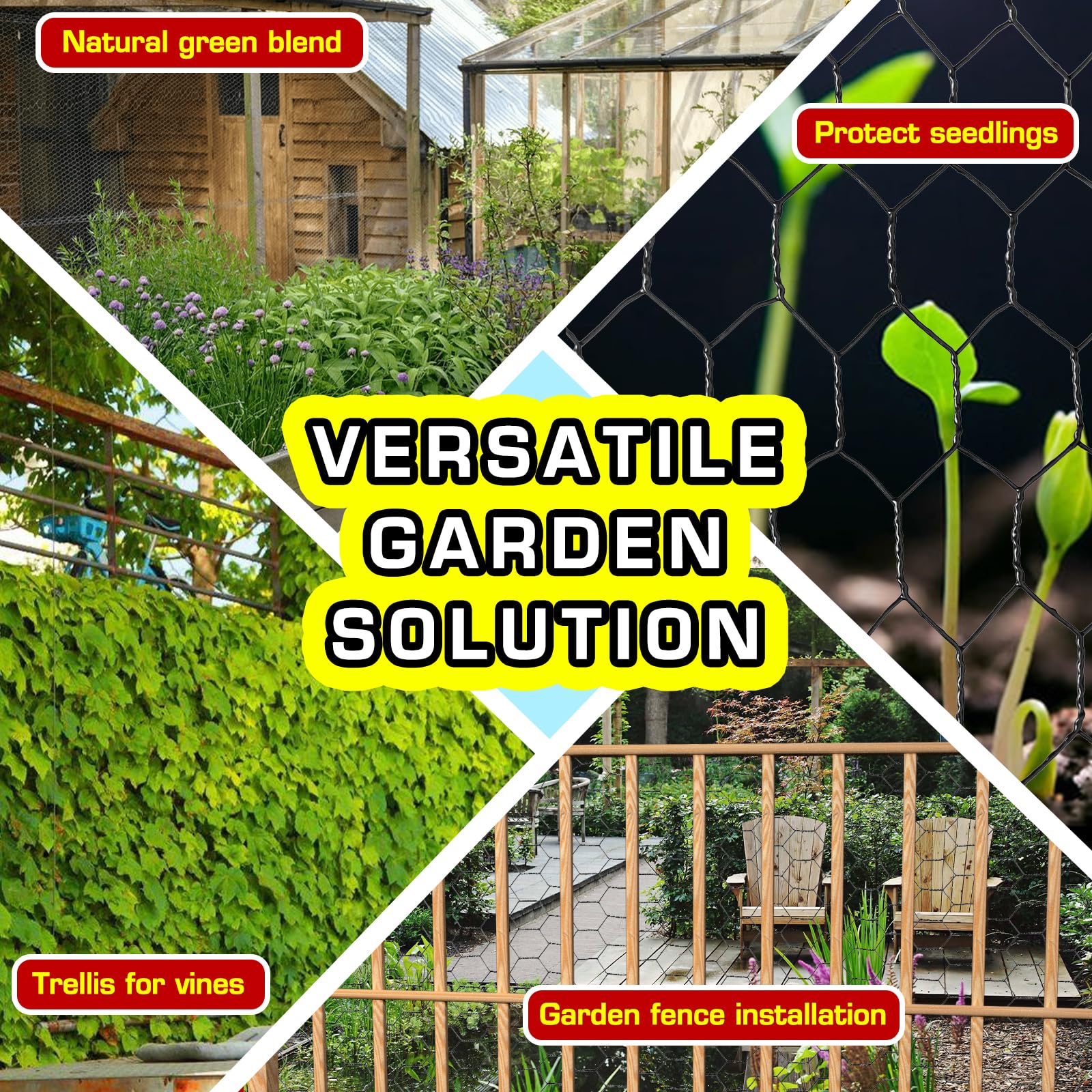 Yardbliss floral decor application shaping mesh into durable centerpiece