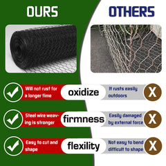 Yardbliss installed garden border protecting plants with discreet black finish