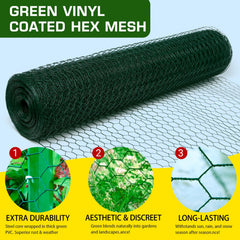 Yardbliss mesh pattern detail displaying 1-inch openings for secure containment