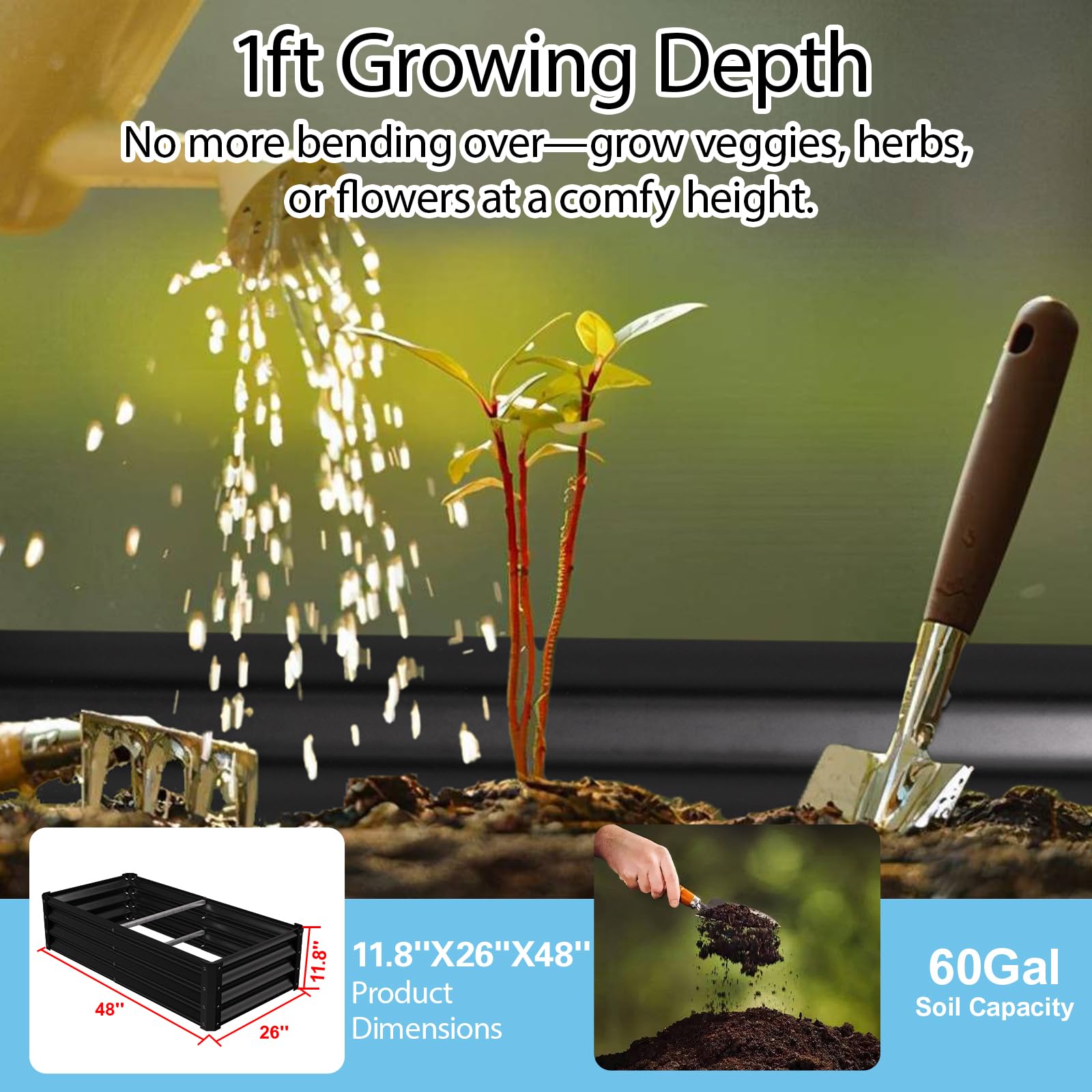 Yardbliss two-pack delivery shot showing complete garden setup convenience