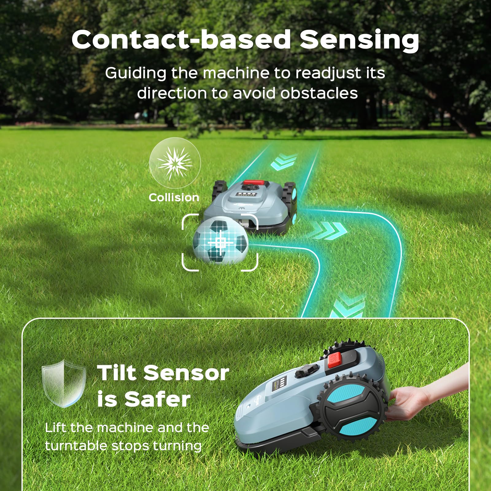YARDCARE app screen displaying schedule setup for convenient remote control